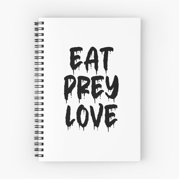 Item preview, BLACK ON WHITE EAT PREY LOVE BLOOD DRIP designed and sold by RomeArtCo.