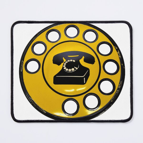 Item preview, 1960s Yellow Enamel Metal Vintage Italian Telephone Sign, dial tone, telephone designed and sold by PIXEL POP DESIGNS - Beyond the Norm!.
