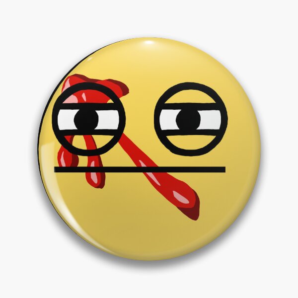 Item preview, Bloodstained Squinty Eyed Emoji (digital) designed and sold by Stag Art Studios.