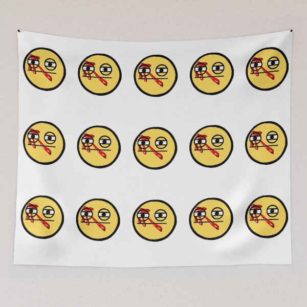 Item preview, Bloodstained Squinty Eyed Emoji (digital) designed and sold by Stag Art Studios.