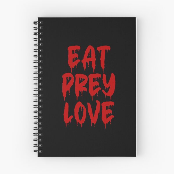 Item preview, RED ON BLACK EAT PREY LOVE BLOOD DRIP designed and sold by RomeArtCo.