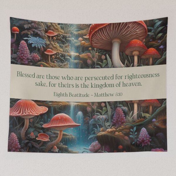 Item preview, Eighth Beatitude Matthew 5:10 (The Beatitudes from Sermon on The Mount) designed and sold by WideIsTheGate.