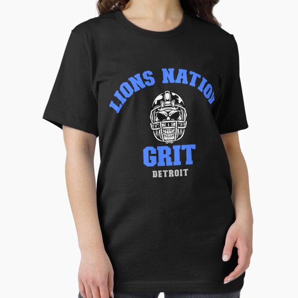 Item preview, Lions Nation Grit Detroit t shirt designed and sold by BCraftTee.