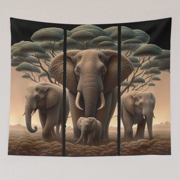 Item preview, Elephant Family designed and sold by Foxlindesigns.