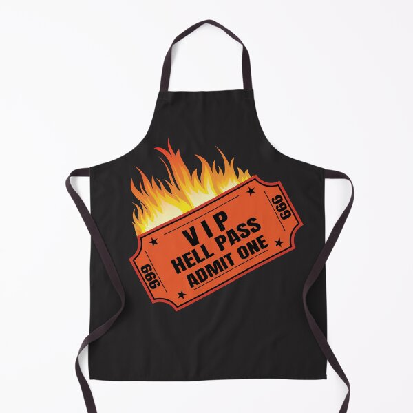 Item preview, TICKET TO HELL - VIP HELL PASS - ADMIT ONE designed and sold by PIXEL POP DESIGNS - Beyond the Norm!.