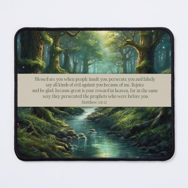 Item preview, Blessed are you Matthew 5:10 (from Sermon on The Mount) designed and sold by WideIsTheGate.