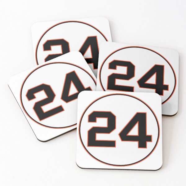 Item preview, WILLIE MAYS Retired number 24 San Francisco Giants Baseball designed and sold by PIXEL POP DESIGNS - Beyond the Norm!.