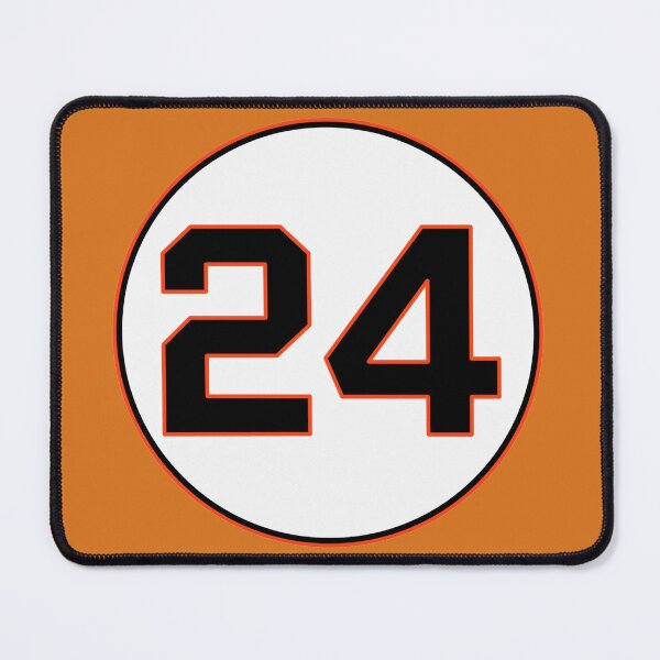 Item preview, WILLIE MAYS Retired number 24 San Francisco Giants Baseball designed and sold by PIXEL POP DESIGNS - Beyond the Norm!.