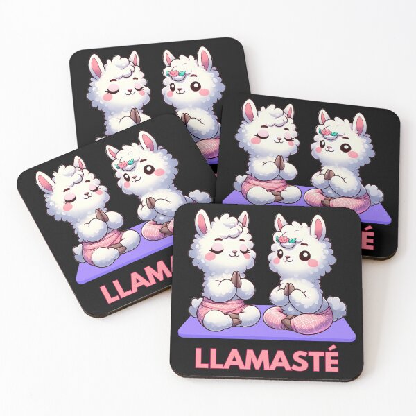 Item preview, LLamasté Cute LLama Namasté Yoga Pose Funny Design designed and sold by NiibDesigns.