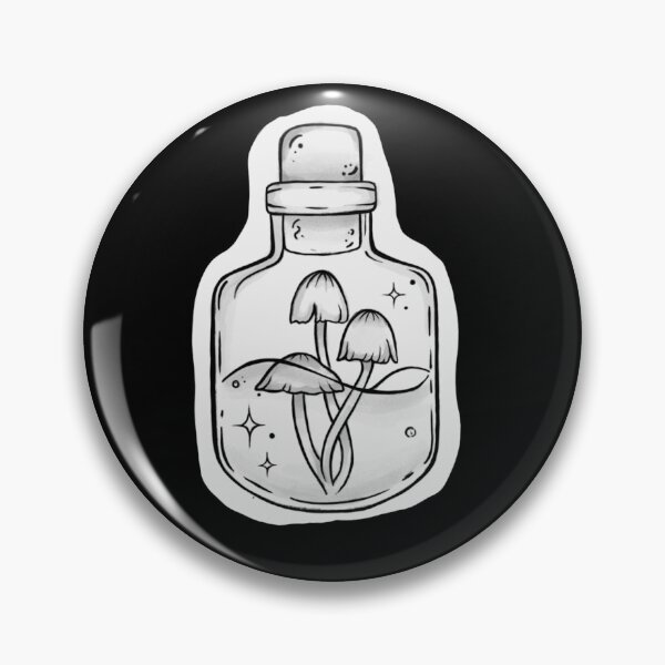 Item preview, Magical Bottle with Mushrooms designed and sold by WhimsicalTale.