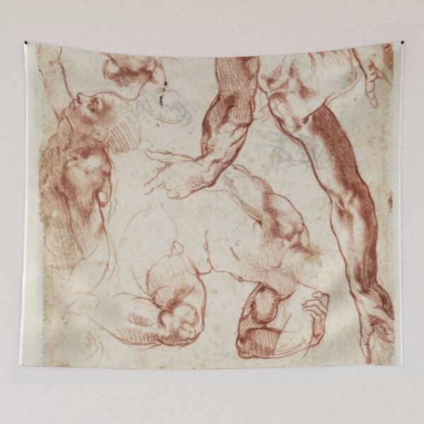 Item preview, Michelangelo Anatomy on primed paper. designed and sold by jamiestarr.