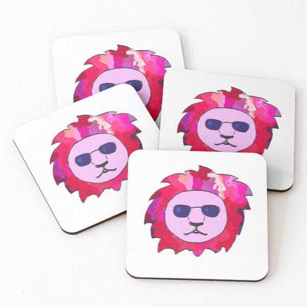 Item preview, Cool Lion with Pink Colorful Mane and Sunglasses designed and sold by OneLook.