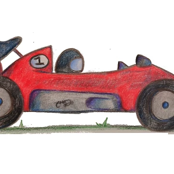 Artwork thumbnail, Fun Red Racing Car by CanDo20