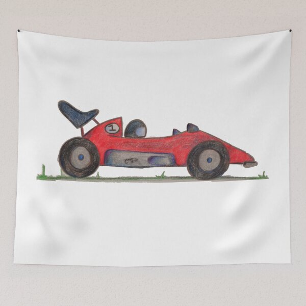 Item preview, Fun Red Racing Car designed and sold by CanDo20.