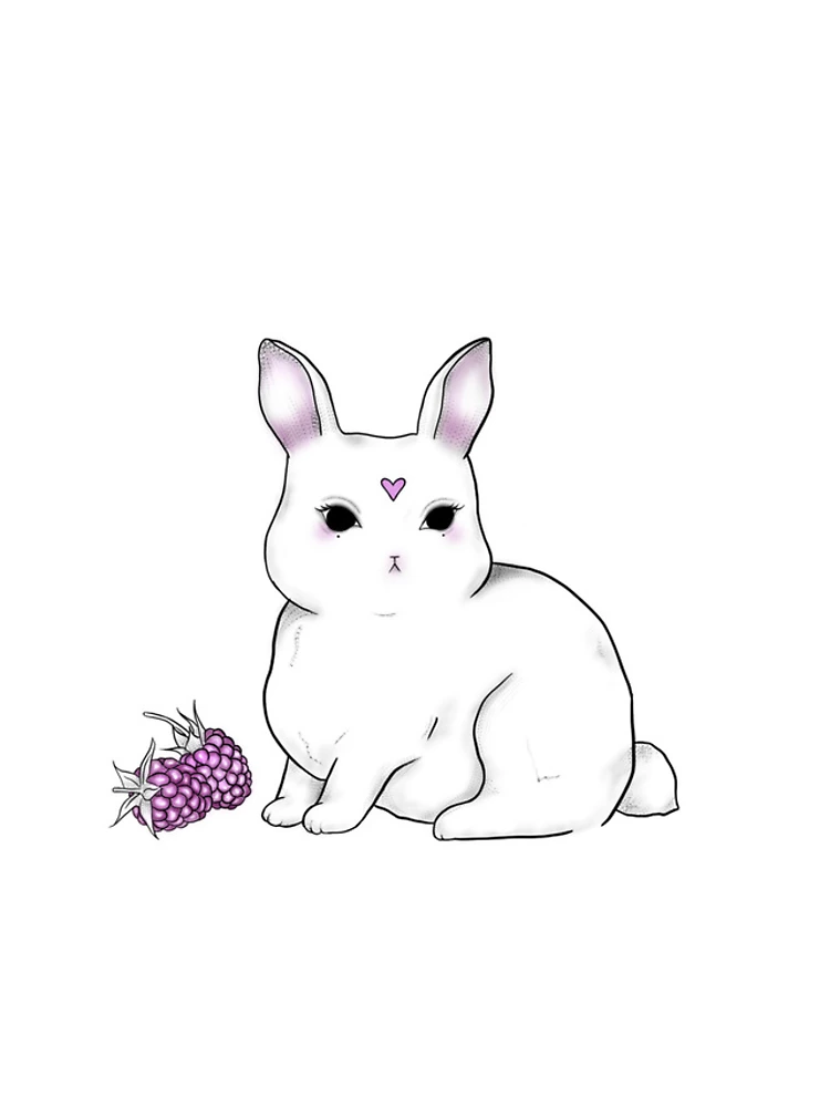 Thumbnail 4 of 4, iPhone Case, Cute Grumpy Rabbit designed and sold by WhimsicalTale.