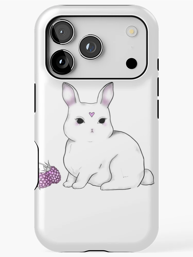 Thumbnail 1 of 4, iPhone Case, Cute Grumpy Rabbit designed and sold by WhimsicalTale.