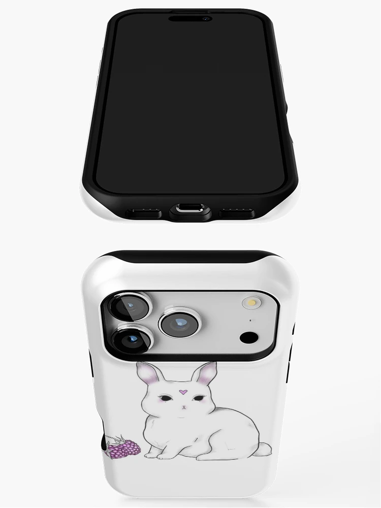 Thumbnail 3 of 4, iPhone Case, Cute Grumpy Rabbit designed and sold by WhimsicalTale.