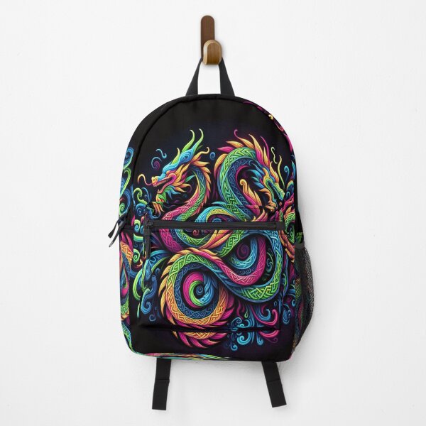 Item preview, Rainbow Celtic Dragon designed and sold by Foxlindesigns.