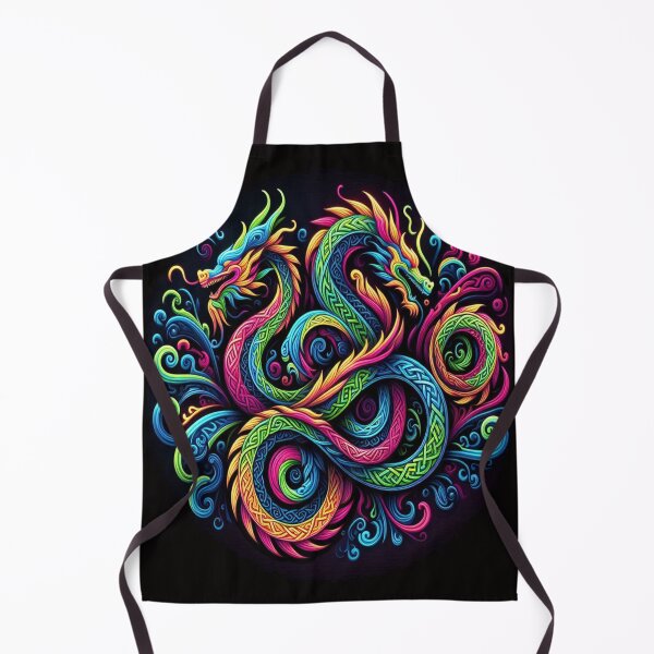 Item preview, Rainbow Celtic Dragon designed and sold by Foxlindesigns.