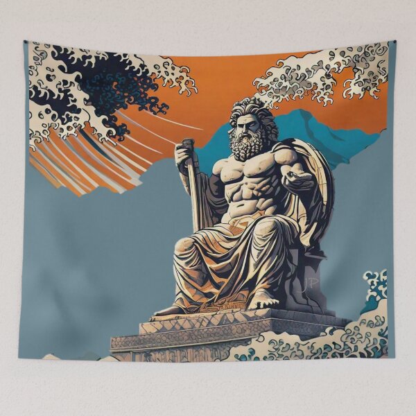 Item preview, Katsushika Hosukai The Statue of Zeus at Olympia designed and sold by Jese345.