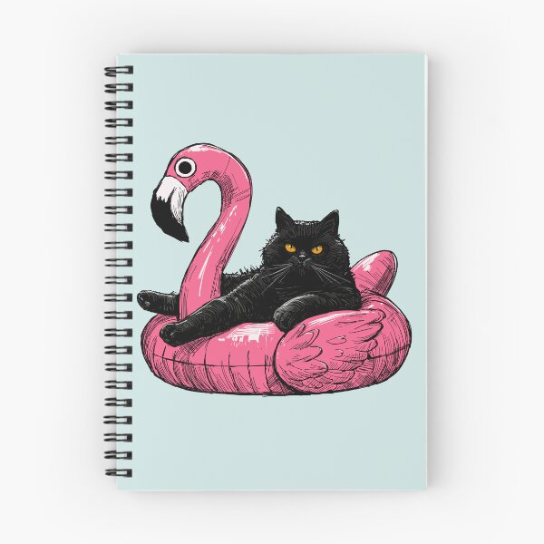 Item preview, Fat Cat On A Flamingo Floatie designed and sold by KilkennyCat Art.