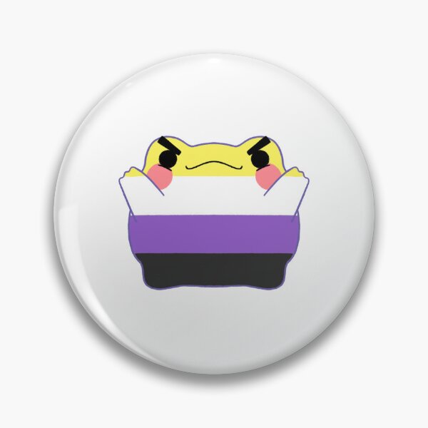 Item preview, Angry Gay Nonbinary Frog (No Text) designed and sold by NubToons.