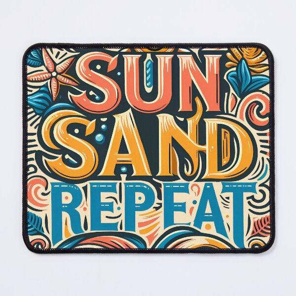 Item preview, Sun Sand Repeat, typography designed and sold by maxmaj.