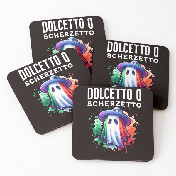 Item preview, Italian Halloween Cute Ghost Dolcetto O Scherzetto designed and sold by Freshinkshop.