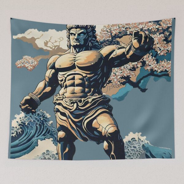Item preview, Katsushika Hosukai The Colossus of Rhodes designed and sold by Jese345.