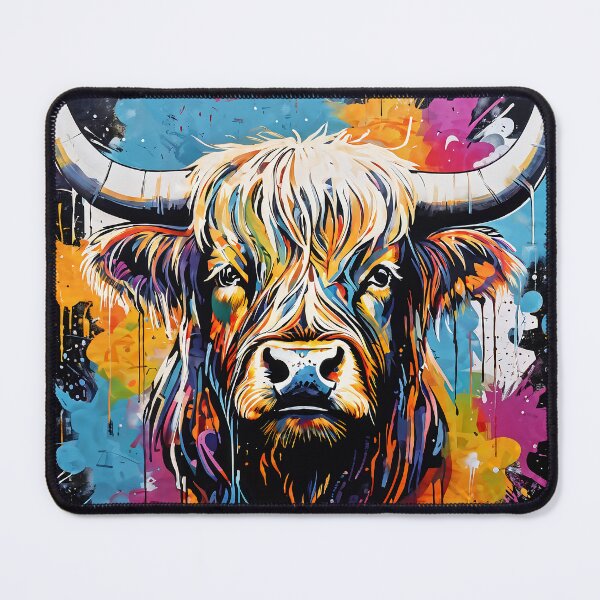 Item preview, Stunning highland cow paint splash designed and sold by Metaverse8.
