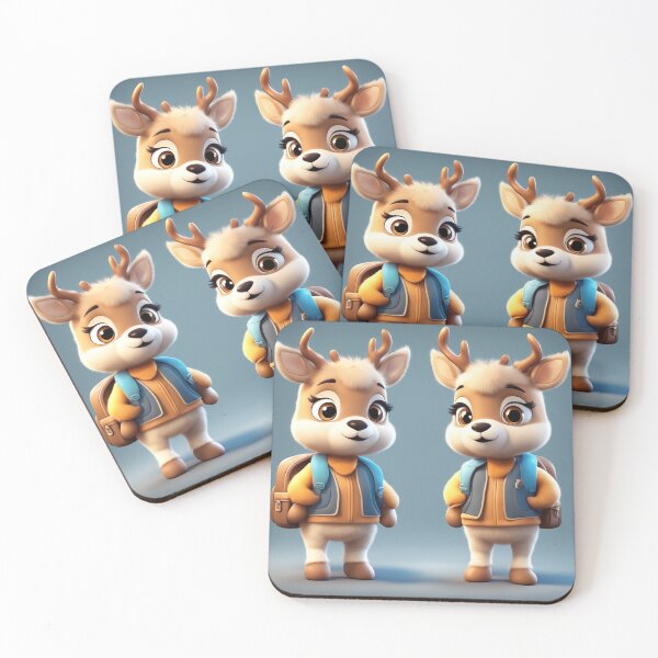 Item preview, Cute Deer Student Going to School Cartoon Vector Icon designed and sold by hjian8219.