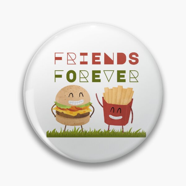 Item preview, Friends Forever - Funny Burger and Fries designed and sold by ERROR-STORE.