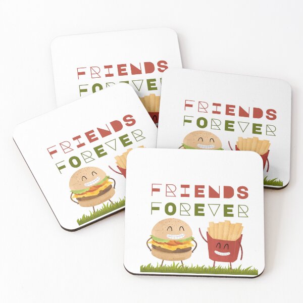 Item preview, Friends Forever - Funny Burger and Fries designed and sold by ERROR-STORE.