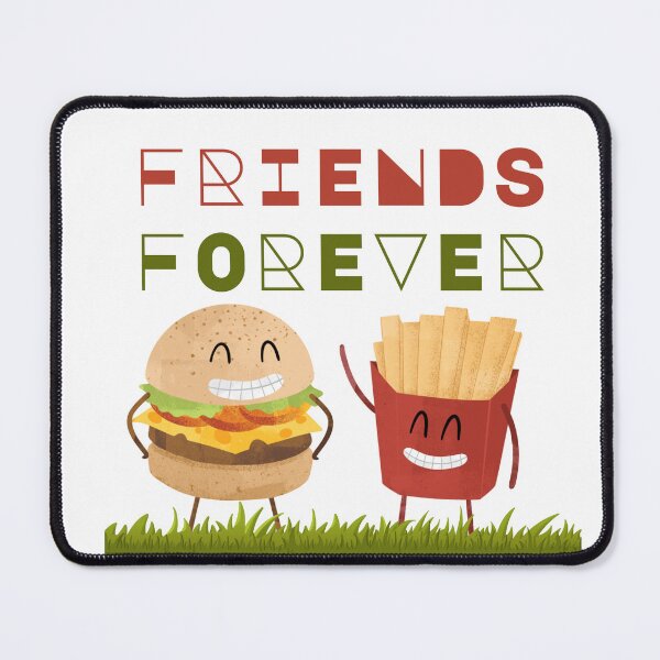 Item preview, Friends Forever - Funny Burger and Fries designed and sold by ERROR-STORE.