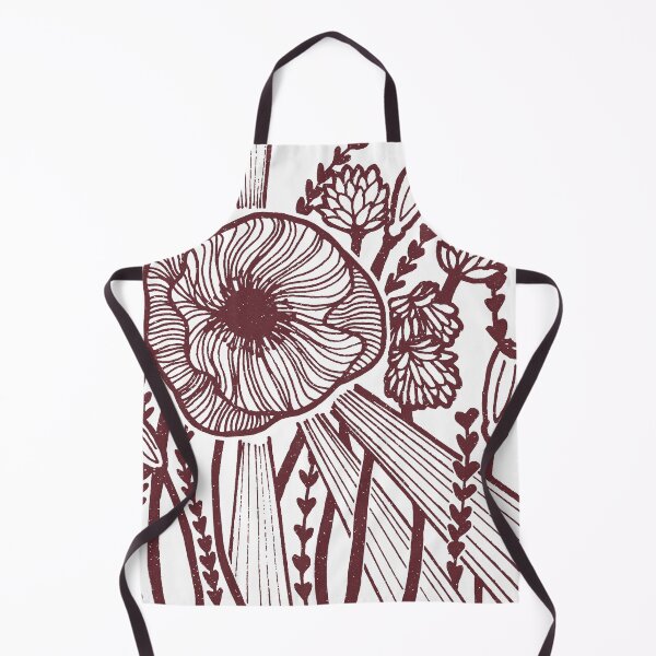 Artikelvorschau, Radiant Poppy Pen & Ink Illustration - Schnee + Wein entworfen und verkauft von Irene Estelle.