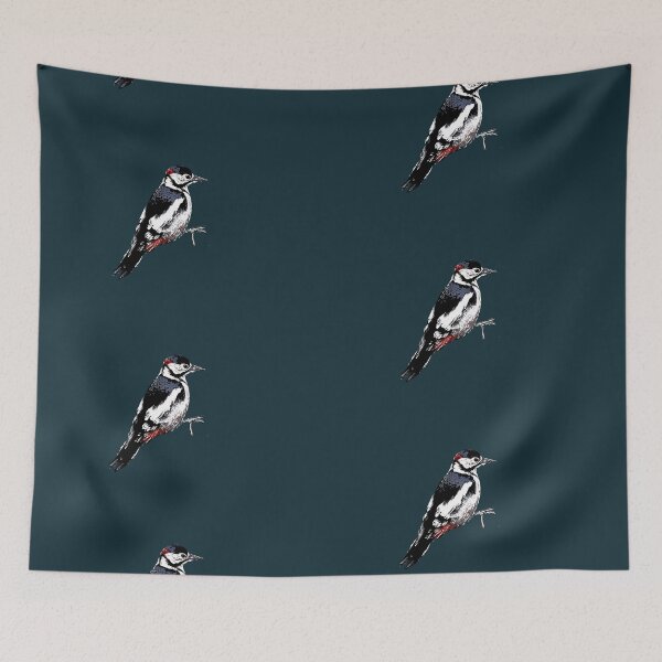Item preview, Great Spotted Woodpecker White Alternate Design  designed and sold by designsasstultd.