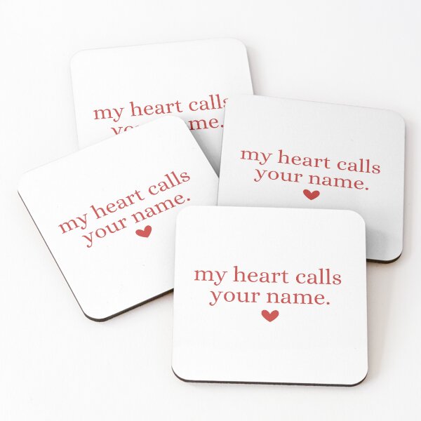 Item preview, My Heart Calls Your name - Queen Charlotte Quote designed and sold by Beatriz Barreto.