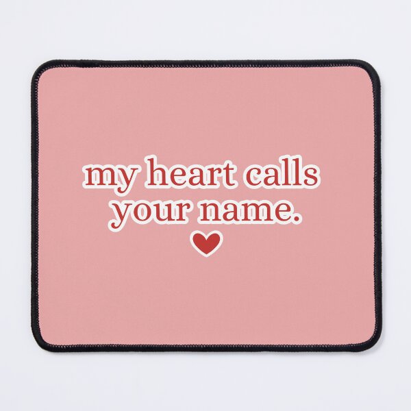 Item preview, My Heart Calls Your name - Queen Charlotte Quote designed and sold by Beatriz Barreto.