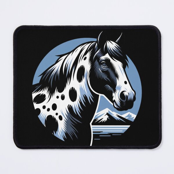 Item preview, Black and white spotted horse designed and sold by Catherine Harrison.