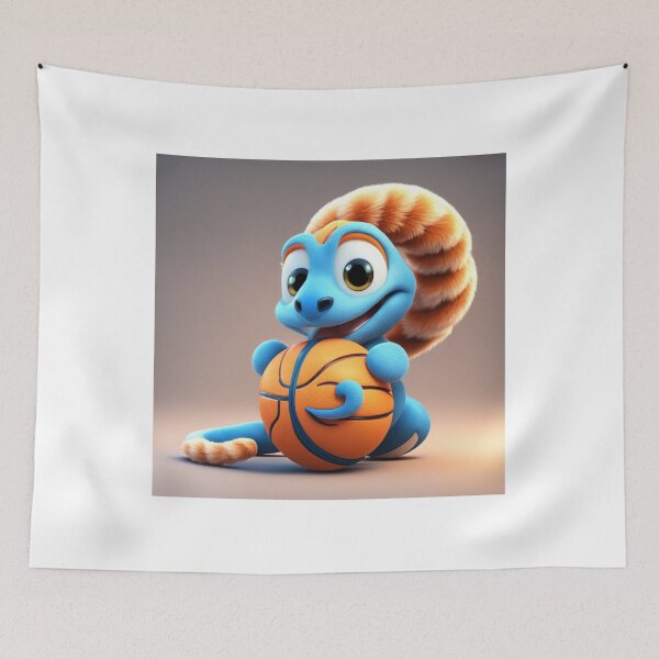Item preview, Cute Snake Student Spinning Basketball Cartoon Vector Icon designed and sold by hjian8219.