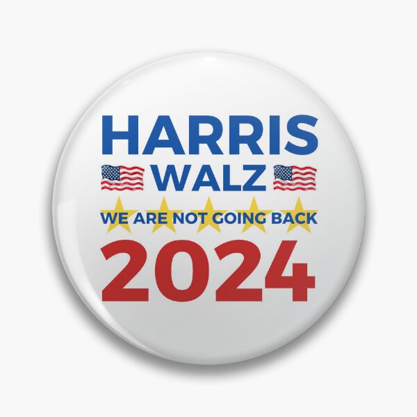 Item preview, Harris Walz 2024: We Are Not Going Back designed and sold by Fantasy Masterpiece.