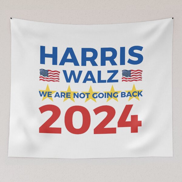 Item preview, Harris Walz 2024: We Are Not Going Back designed and sold by Fantasy Masterpiece.
