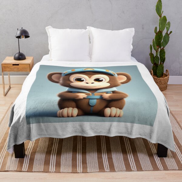 Item preview, Cute Monkey Courier Shipping Package Cartoon Vector Icon designed and sold by hjian8219.