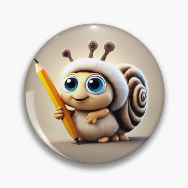 Item preview, Cute Snail Holding Pencil Cartoon Vector Icon designed and sold by hjian8219.