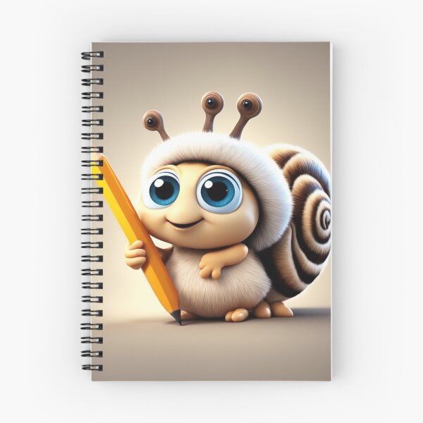 Item preview, Cute Snail Holding Pencil Cartoon Vector Icon designed and sold by hjian8219.