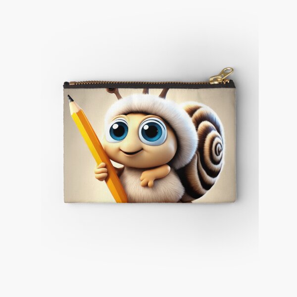 Item preview, Cute Snail Holding Pencil Cartoon Vector Icon designed and sold by hjian8219.