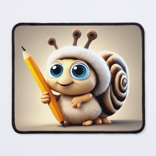Item preview, Cute Snail Holding Pencil Cartoon Vector Icon designed and sold by hjian8219.