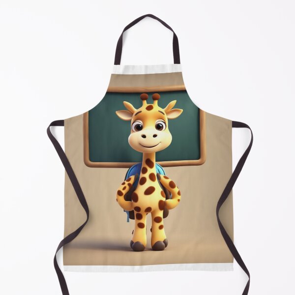 Item preview, Cute Giraffe Student with Chalkboard and Backpack Cartoon Vector Icon designed and sold by hjian8219.