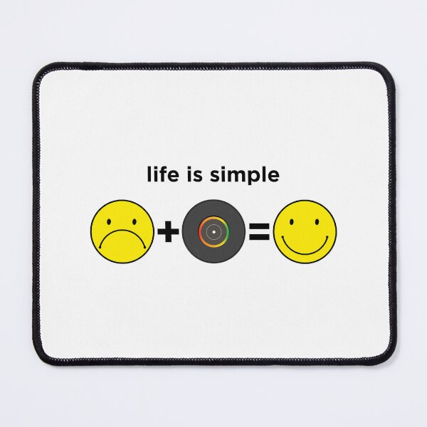 Item preview, Cool DJ and Musicians T-Shirt - Life is Simple Equation with Vinyl Record designed and sold by paulo silveira.