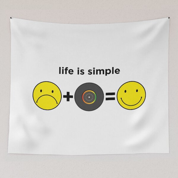 Item preview, Cool DJ and Musicians T-Shirt - Life is Simple Equation with Vinyl Record designed and sold by paulo silveira.